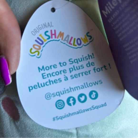 Miley 🐰 the Llama with Bunny Ears Easter Squad Original Squishmallow ☆》NWT《☆ - Picture 6 of 9